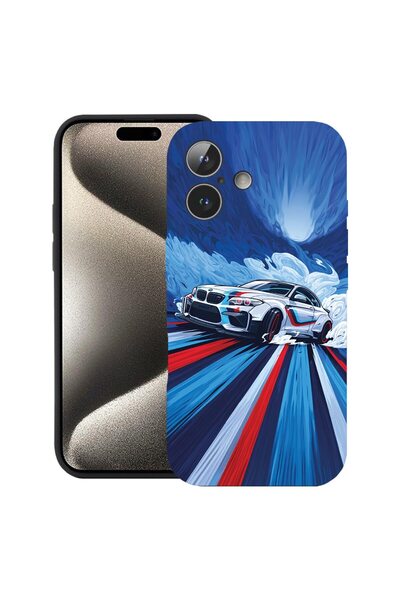 bestcase Husă pentru Apple iPhone 17 cu Design BMW 3 E46, Silicon Premium, Mi...