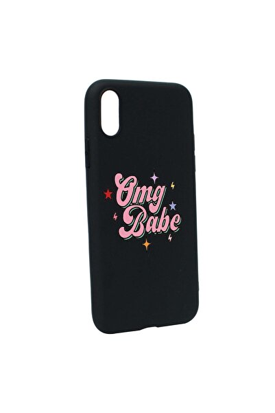 bestcase Προστατευτική θήκη με μήνυμα OMG Babe, για Apple iPhone XS Max, ανθε...