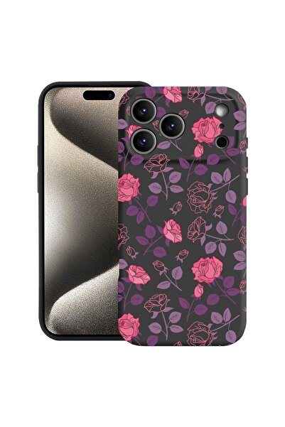bestcase Husă pentru Apple iPhone 17 Pro cu Design Rose, Silicon Premium, Mic...