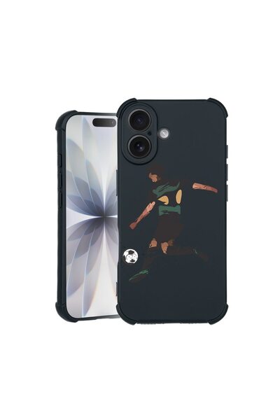 bestcase Θήκη TPU Pro Shock Συμβατή με Apple iPhone 16, με σχέδιο ποδοσφαίρου...