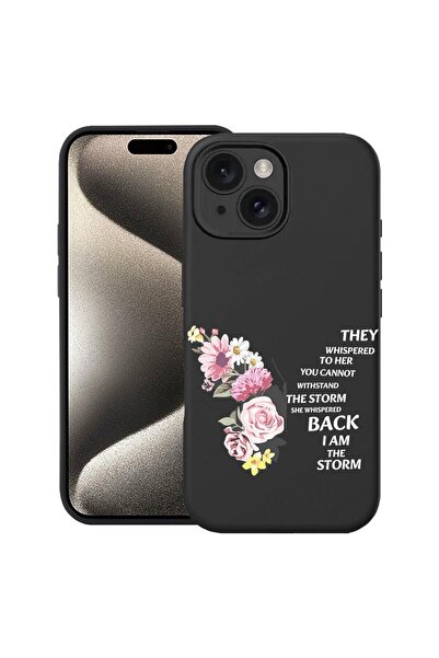 bestcase Husa Premium Silicon pentru Apple iPhone 15 Plus, Eu Sunt Furtuna, 1...