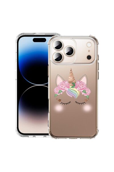 bestcase Husă pentru Apple iPhone 17 Pro cu Design Unicorn, Antișoc, Colțuri ...
