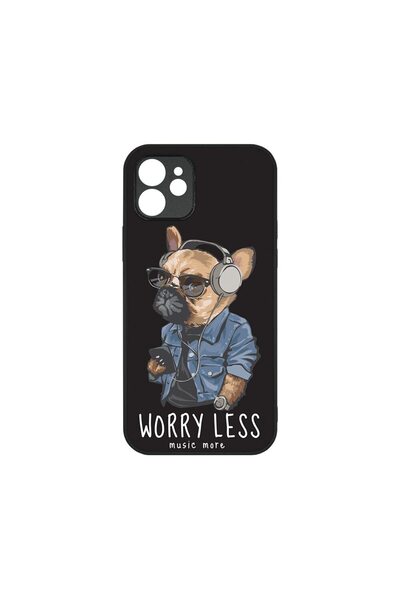 bestcase Husa Slim Glassy, Συμβατό με Apple iPhone 12, Be Cool Frenchie, Χρώμ...