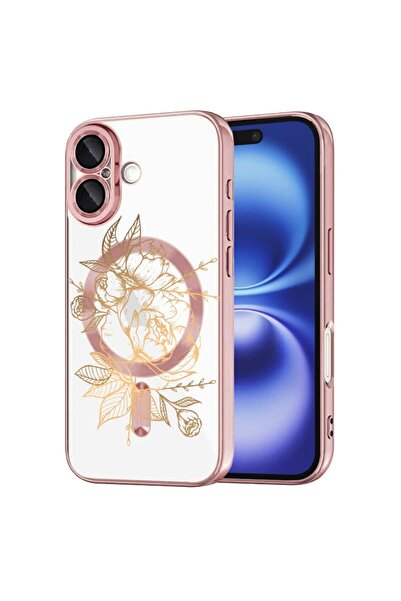 bestcase Πολυτελής Θήκη MagSafe, Συμβατή με Apple iPhone 16 Plus, Χρυσό Ροζ, ...