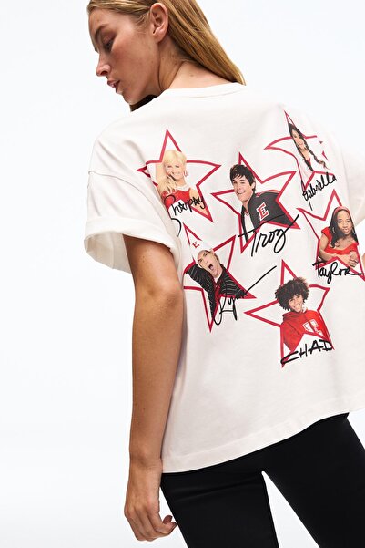 Bershka High School Musical boxy fit t-shirt