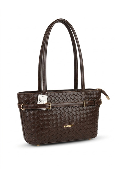 H&D COLLECTİON Γυναικεία τσάντα ώμου με λεπτομέρεια ζώνης και μοντέλο κουβά Μ...