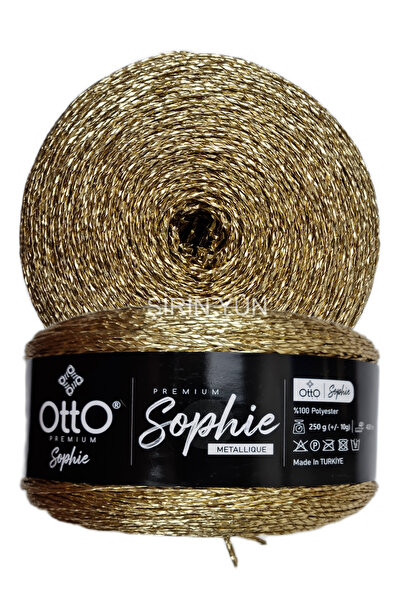 Otto Premium Sophie Metallique Metalik Kağıt İp 250 Gram 420 Metre 1 Adet Altın