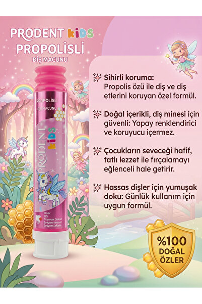 Prodent Propolis Çocuklar İçin Geliştirilen Özel Formül Doğal Diş Macunu