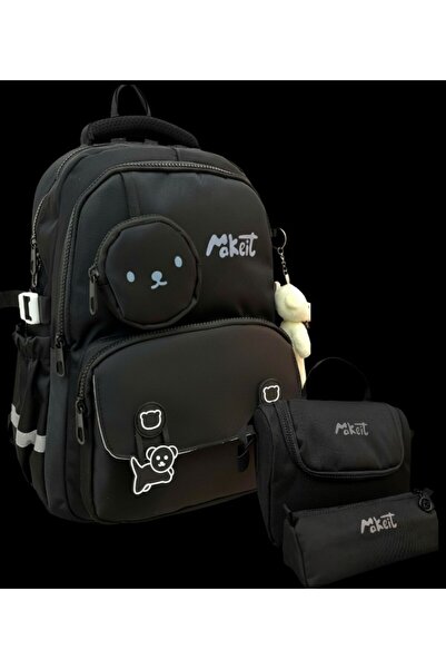 ASTRAL Makeit 3-τεμαχιακή Σχολική Τσάντα Δημοτικού 04545 Μαύρη