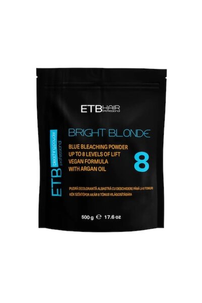 ETB HAIR Bright Blonde Blue Plex 8 Tonuri Pudră Decolorantă, 500 g