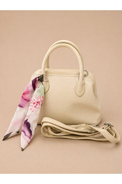 Özkayalargroup Foulard Detailed Patent Leather Women's Hand and Shoulder Bag