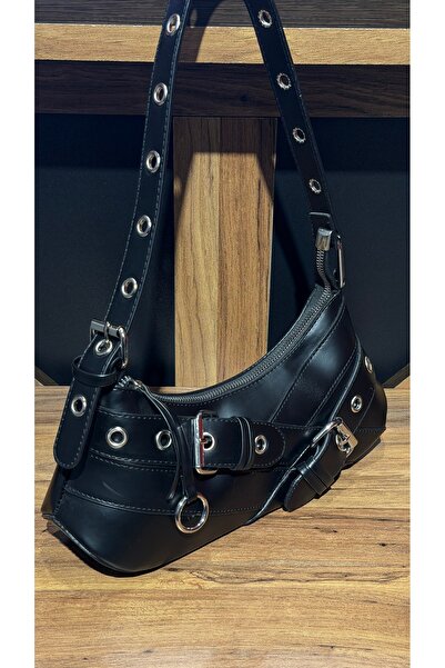 DMG Collection Γυναικεία τσάντα ώμου με λεπτομέρεια από ζώνη και σχέδιο μάτι ...