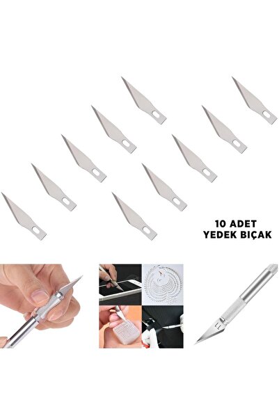 Bigpoint Kretuar (Gretuar) Bıçağı Yedeği 10'Lu 1 Paket