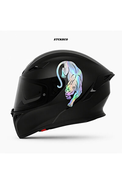 STCKRCO Panter Kask Stickerı | Motor Kask Yanı Sticker | Panter Motosiklet St...