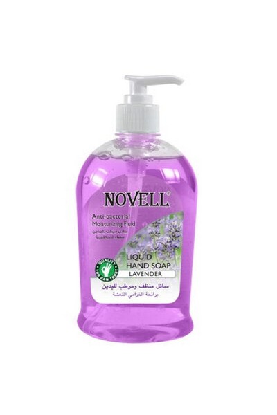 Novell صابون سائل لليدين برائحة اللافندر (500 مل) - غسول لليدين مهدئ ومرطب مت...
