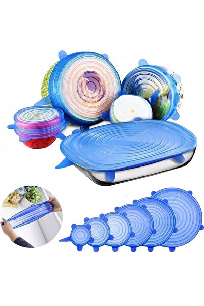 MACON 6pcs Silicone Stretch Lids - Reusable Food-Grade Adjustable Bowl Covers...