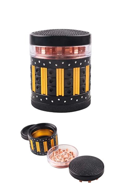 Kalitomi 63mm Siyah Premium Tasarım Büyük Hazneli Kahve Baharat Öğütücü Manue...