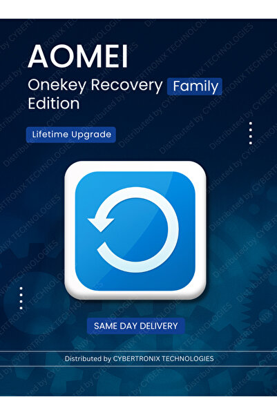 AOMEI Onekey Recovery Family Edition | Lifetime Upgrade | Digital License | S...