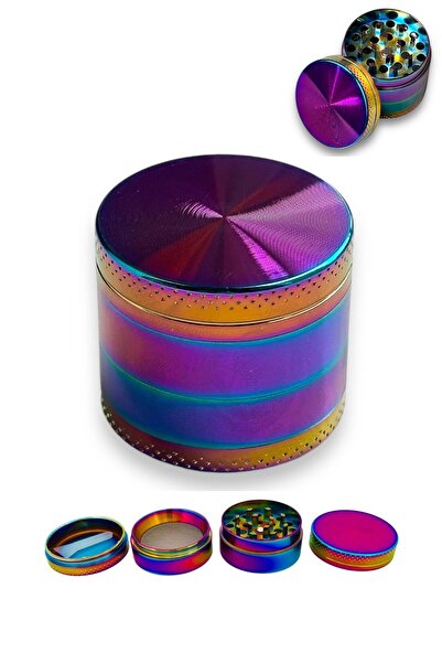 Kalitomi 40mm Gökkuşağı Tütün Baharat Herbal Öğütücüsü Parçalayıcı 40rainbow