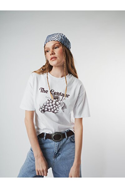 citycenterfashion Μπλουζάκι με λαιμόκοψη Crew Neck The Centaur με στάμπα σταφ...