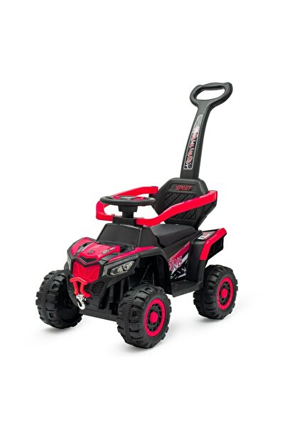 Babymix Masinuta electrica, Baby Mix, Ruggy, Cu maner de impins, Red