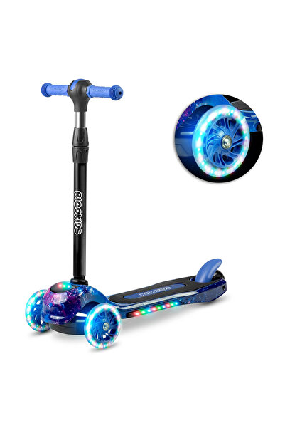Ricokids Πατίνι Διάστημα με 3 τροχούς με LED έως 35kg Μπλε