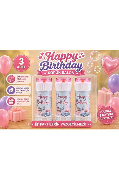 Bkmc Uçak Araba Temalı Köpük Balon Set Dağıtmalık Çocuk Doğum Günü Parti Köpüğü