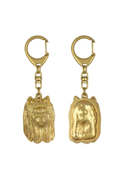 Art - Dog Lakeland Terrier - Gilded key ring with dog in gift box, luxury acc...