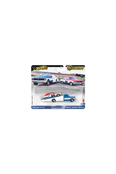 HOT WHEELS Premium HRV40 Team Transport '66 Chevelle / '72 Chevy Ramp Truck (...
