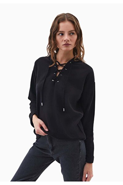 OXXO Hooded Oversize Sweatshirt - BLACK