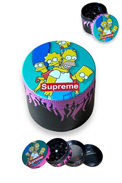 Kalitomi 40mm Simpon Premium Mini Grinder 4 Katmanlı Çinko Alaşım Manuel Kahv...