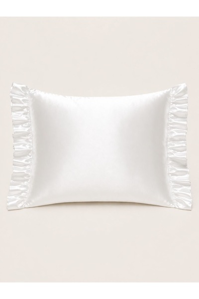 Cherry Bloom Cotton Σατέν μαξιλαροθήκη ύπνου με βολάν 50x70