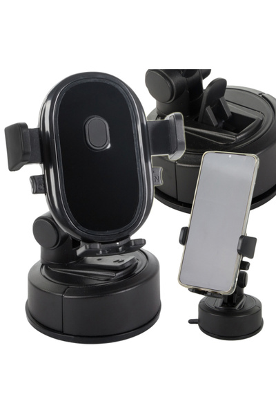 VERK Καθολική Βάση Αυτοκινήτου για Κινητό Τηλέφωνο, με Βεντούζα, Τηλεσκοπικό ...