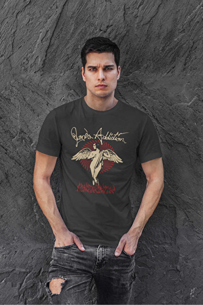 buzagi tasarım ürünleri Jane's Addiction Regular Fit Black Unisex T-Shirt