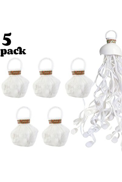 Choice10 5pcs White 2/15pcs Hand-Thrown Confetti Explosions Paper Popper Stre...