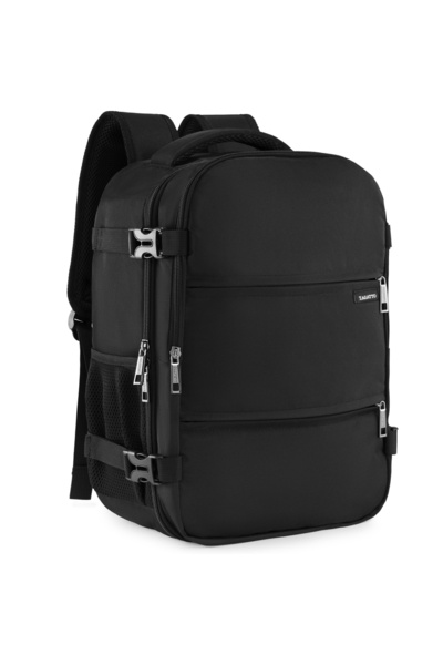 zagatto Σακίδιο πλάτης για αεροπορικά ταξίδια, μαύρο, χειραποσκευή 40×30×20 ε...