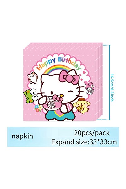 Choice6 MINISO 20pcs style 4 Hello Kitty Napkins Birthday party Decoration Gi...