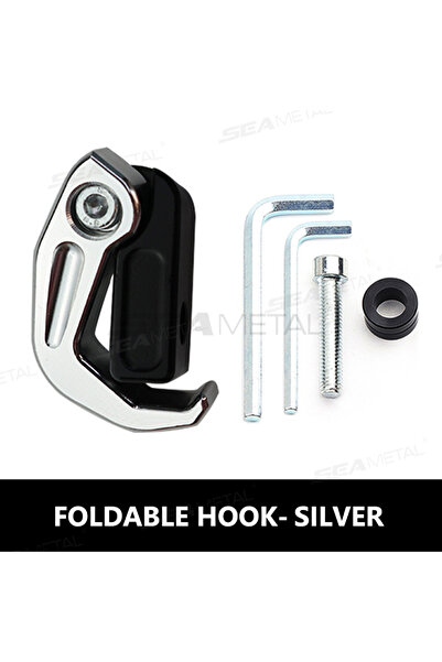 Choice Silver BLALION Motorcycle Helmet Holder CNC Aluminum Luggage Bag Hook ...
