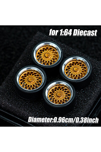 Choice BBS SUPER RS Gold 1:64 Scale Model Car Wheels Rims 4pcs 1Set 3D Printe...