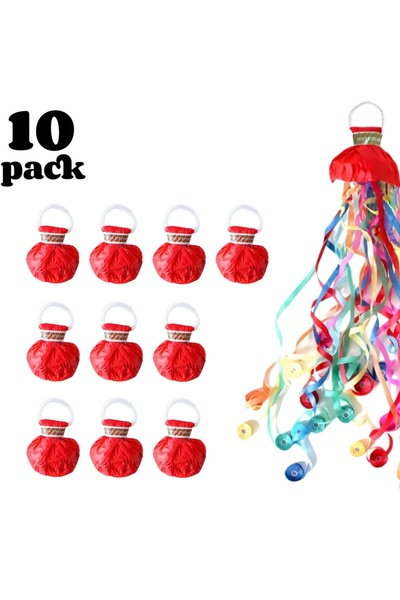 choice2 10pcs Red 2/15pcs Hand-Thrown Confetti Explosions Paper Popper Stream...