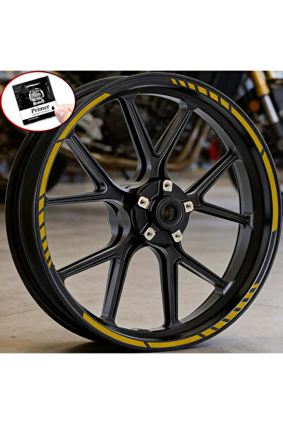 Choice4 ZNJx1 (LG-A0)-Matte Gold 16PCS/1Set Racing Stripe for 17-19inch Rims ...