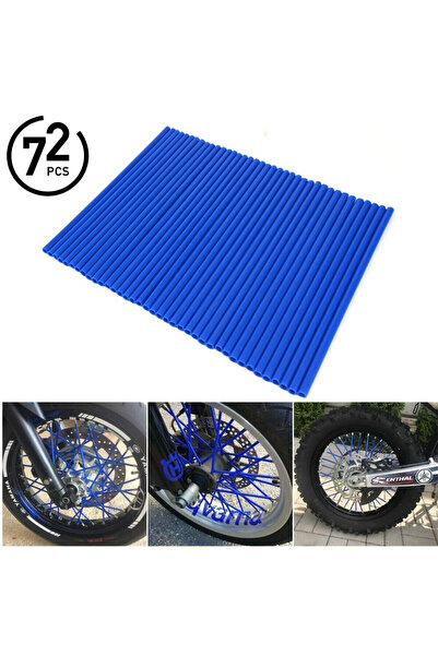 Choice3 Blue 72pcs Bicycle Wheel Spoked Protector Wraps 24cm Wheel Rim Spoke ...