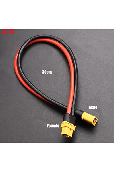 Choice3 مجموعة موصلات ذكرية وأنثوية JCD XT60 بطول 30 سم مع عزل سيليكون 12AWG ...