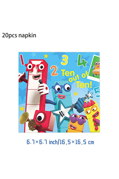 Choice19 20 قطعة من مناديل الحفلات على شكل أرقام، زينة لحفلات أعياد الميلاد، ...