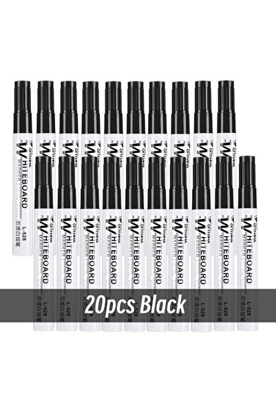 Choice11 20 black 1/20pcs Erasable Whiteboard Marker Pen Blackboard Marker Te...