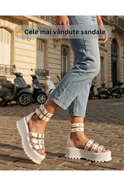 Tress Fashion Sandale Dama Albe model - Fever