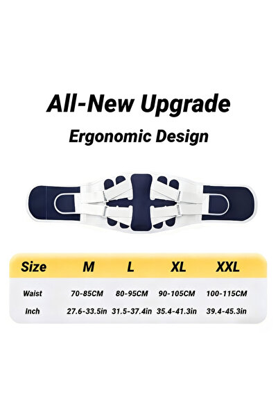 choice2 XL (Waist90-105CM) Blue Back Brace Support Belt For Lower Pain Relief...