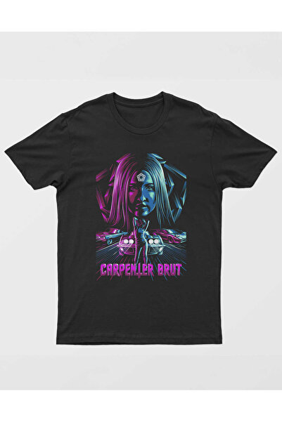 buzagi tasarım ürünleri Carpenter Brut Regular Fit Black Unisex T-Shirt
