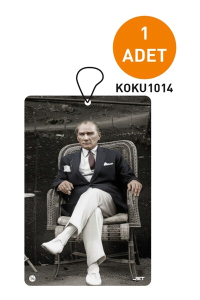 JR Jetreklam Gazi Mustafa Kemal ATATÜRK Tasarımlı Dekoratif Askılı Oto Kokusu...