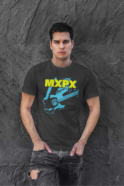buzagi tasarım ürünleri Mxpx Regular Fit Black Unisex T-Shirt